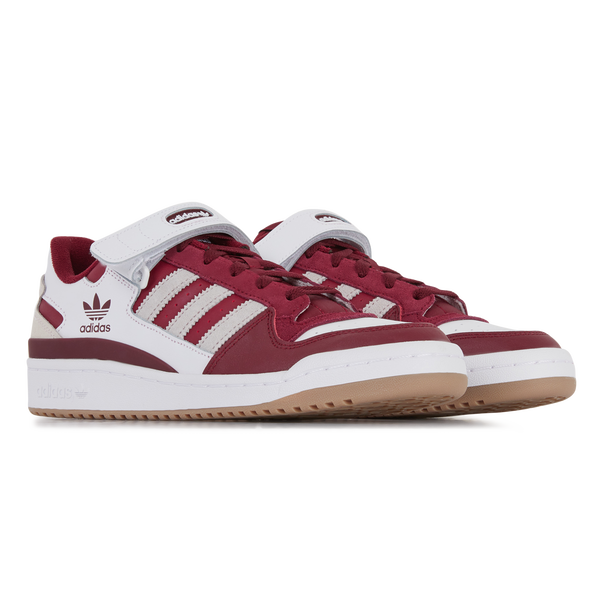 Adidas blanche shop et bordeaux