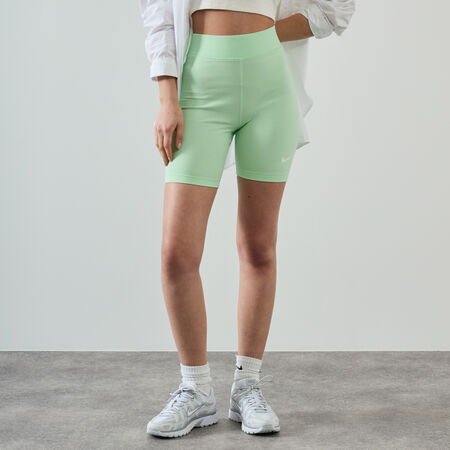 SHORT BIKER SWOOSH : VERT/BLANC