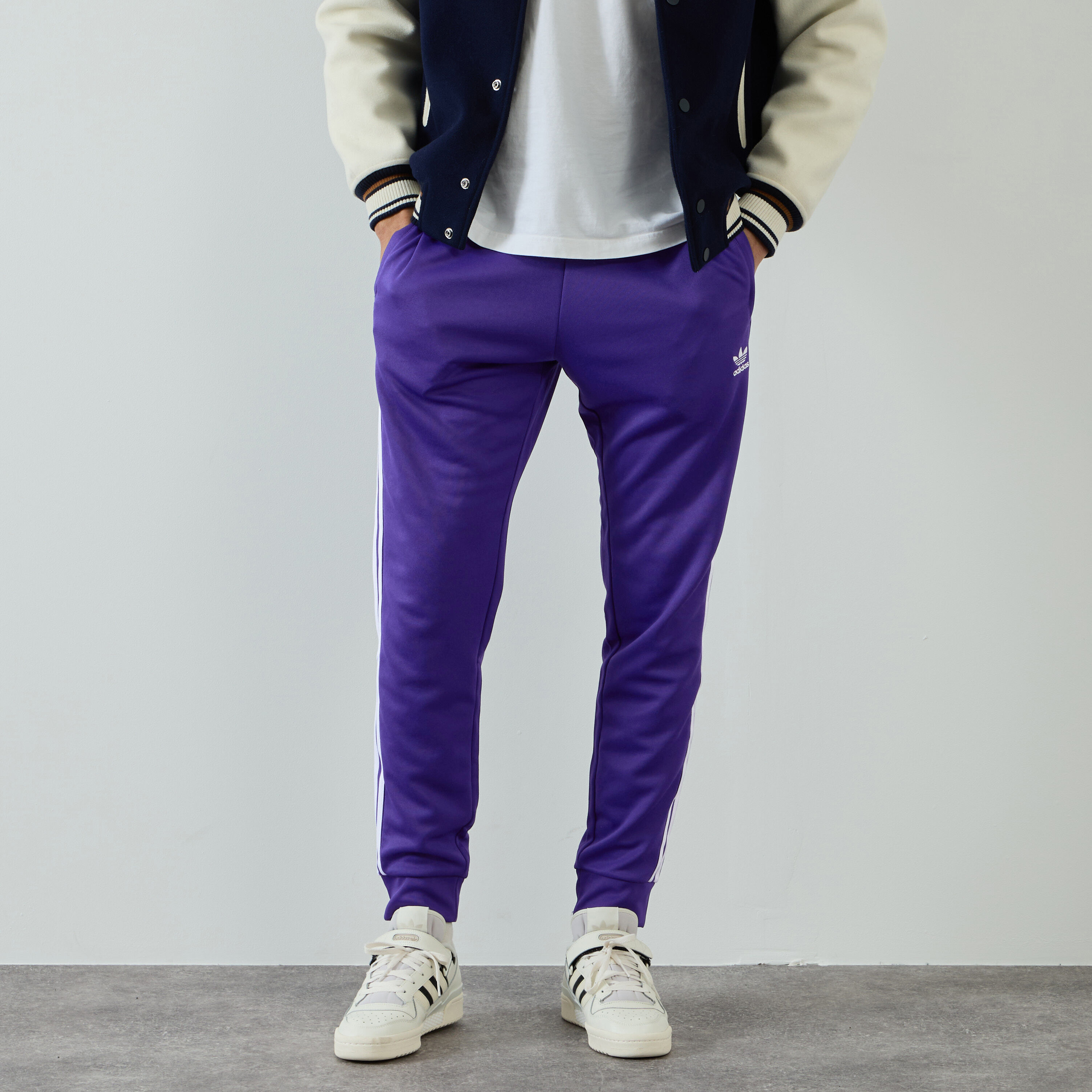 Adidas originals superstar hot sale slip on mens purple