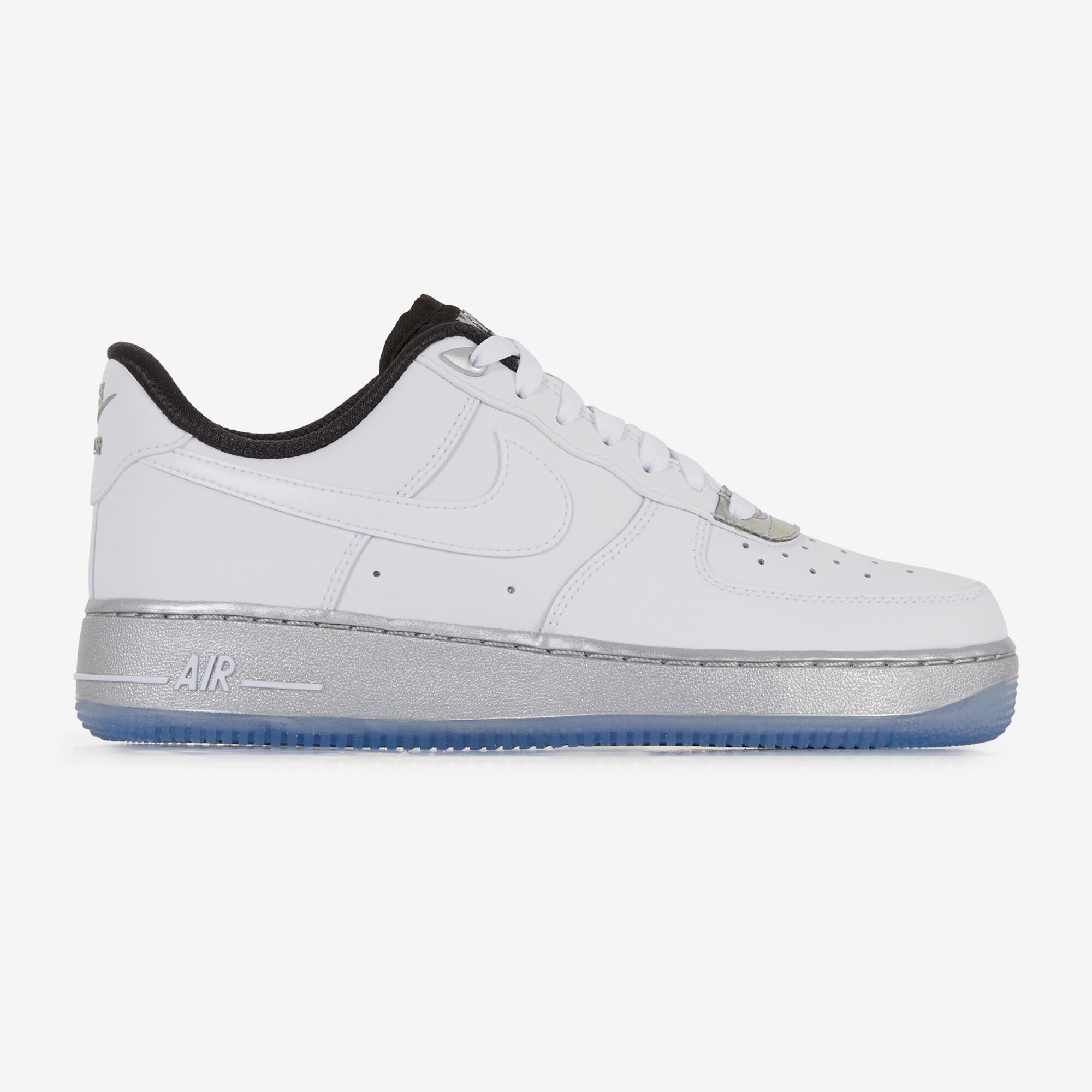 NIKE AIR FORCE 1 LOW WHITE SILVER SNEAKERS WOMEN Courir