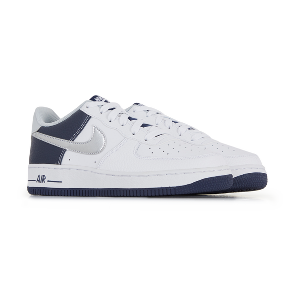 NIKE AIR FORCE 1 LOW BLANC MARINE SNEAKERS ENFANT Courir