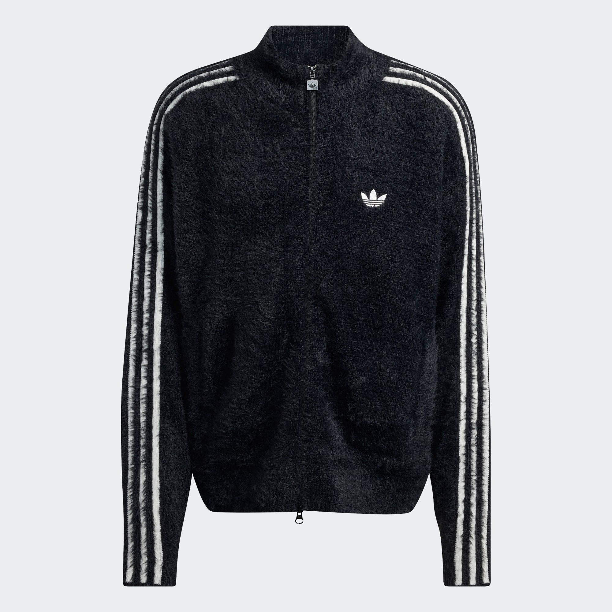 ADIDAS ORIGINALS FAUX MOHAIR CLASSIC TRACKTOP Black / Off White
