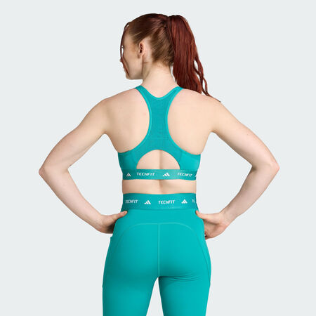 ADIDAS PERFORMANCE TECHFIT Bra Pure Teal WOMEN