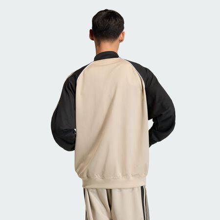 ADIDAS ORIGINALS VESTE DE SURVÊTEMENT EN MESH COUPE AMPLE Stone Khaki HOMME