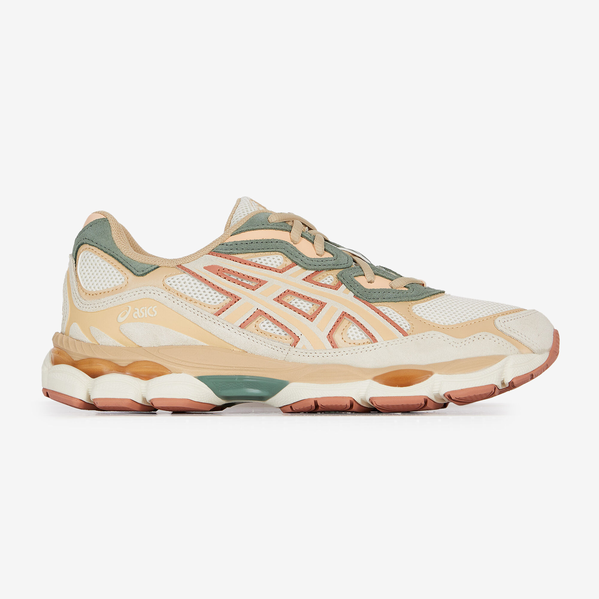 ASICS GEL NYC BEIGE VERT SNEAKERS HOMME LACETS Courir