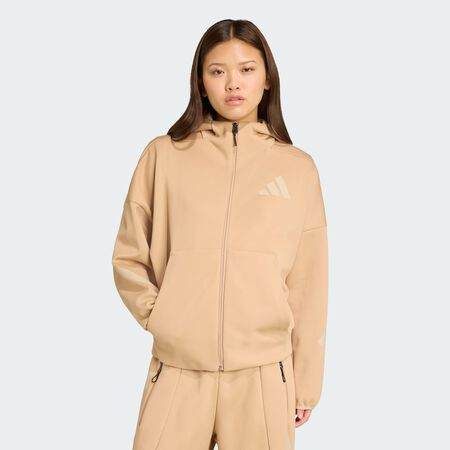 Veste à capuche entièrement zippée adidas Z.N.E. : Warm Sandstone