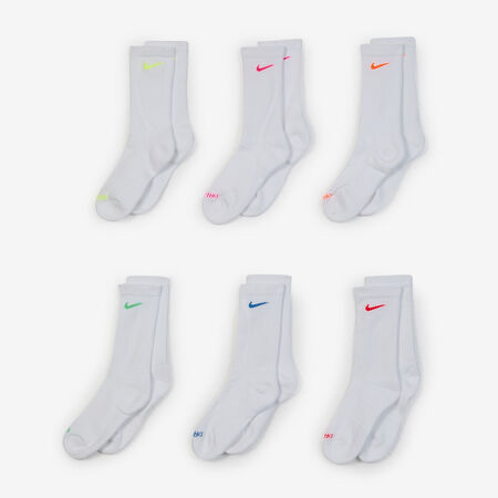 NIKE CHAUSSETTES X6 CREW CUSHION BLANC/NOIR HOMME
