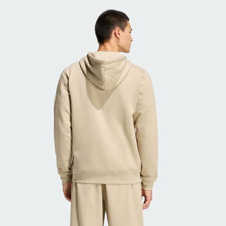 ADIDAS ORIGINALS Veste à capuche entièrement zippée Trèfle Essentials Stone Khaki HOMME