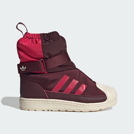 Superstar 360 Winterized Boot Shoes Kids : Maroon / Wonder White / Ruby Red