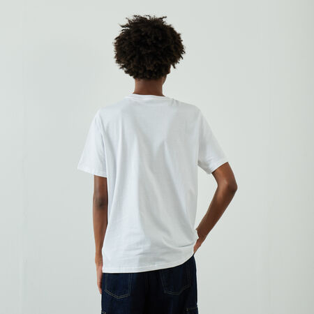 PUMA SATIN LOGO T-SHIRT WHITE/GREEN MEN