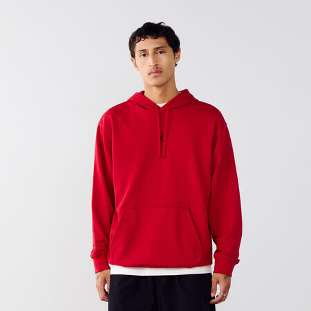 JORDAN HOODIE CENTERED LOGO DRI-FIT RED MEN