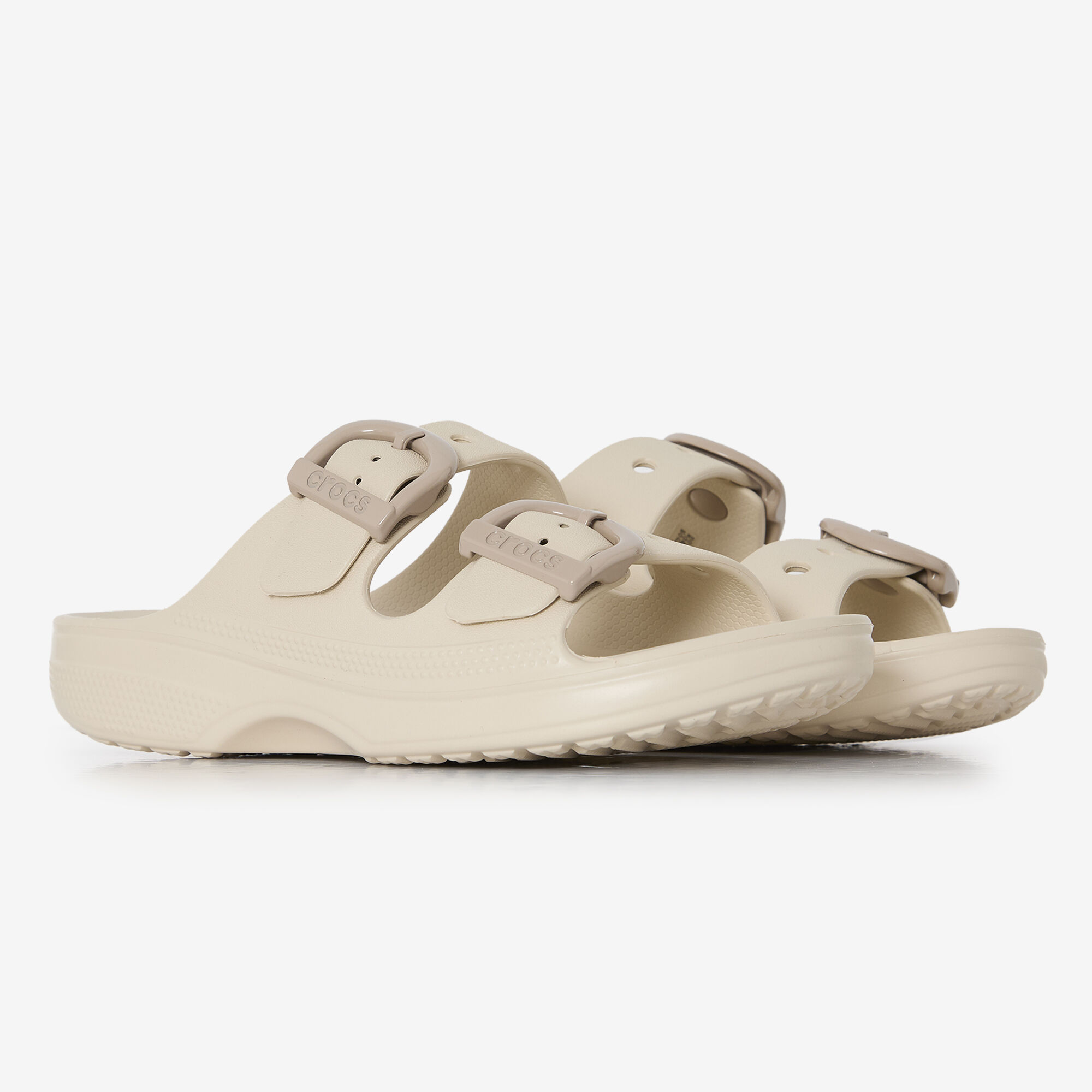 Crocs Saturday Enamel Buckle Sandales Femmes Vapor Ice - vue 9