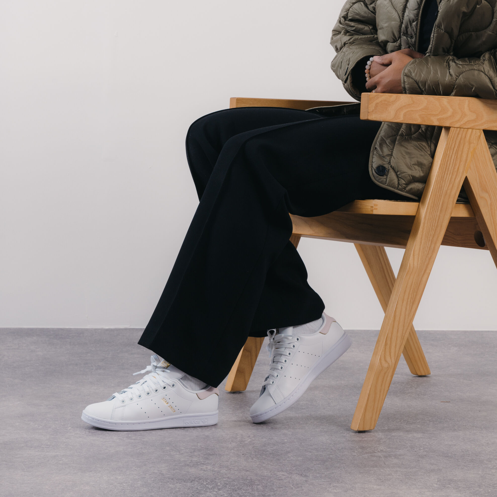 Stan smith top rose courir