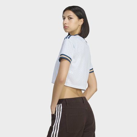 ADIDAS ORIGINALS Italy 26 Away Cropped Jersey Aeroblue WOMEN