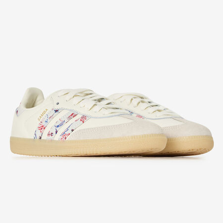 ADIDAS ORIGINALS samba SAMBA OG LIBERTY BEIGE/MULTICOLOURED WOMEN