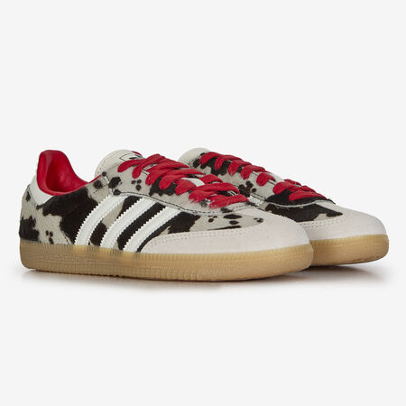 ADIDAS ORIGINALS samba SAMBA COW MARRON/ROUGE FEMME