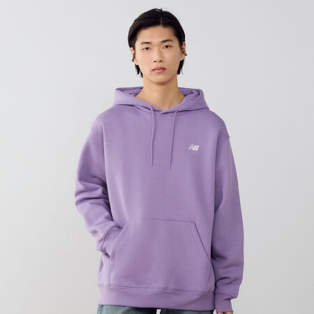 HOODIE SMALL LOGO : VIOLET/BLANC