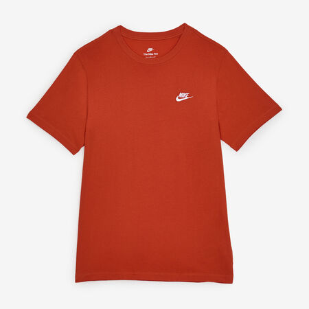 NIKE TEE SHIRT CLUB ORANGE/BLANC HOMME