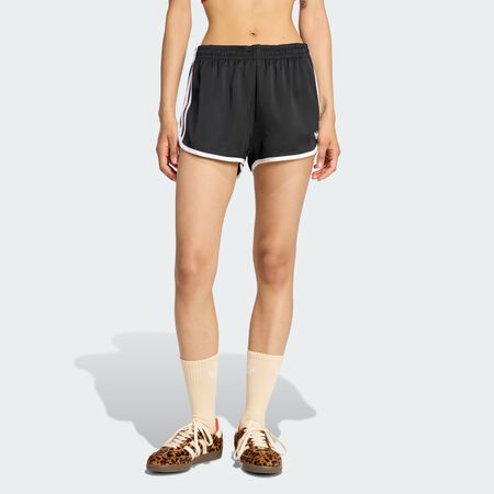 ADIDAS ORIGINALS 3 STRIPES SPRINTER SHORTS Black / White WOMEN