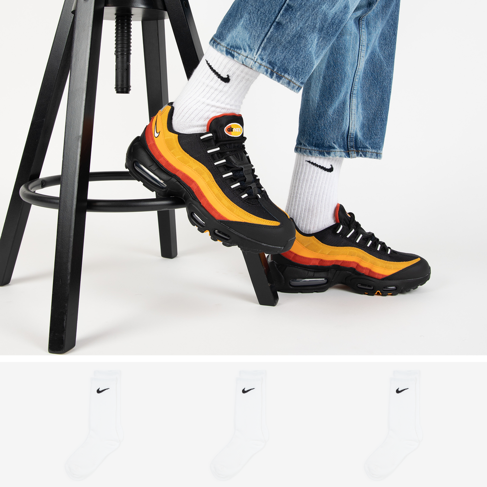 NIKE CHAUSSETTES X3 CREW CHAUSSETTE MIXTE BLANC Courir