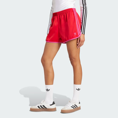 Adicolor 3-Stripes Sprinter Shorts : Better Scarlet / Semi Lucid Fuchsia
