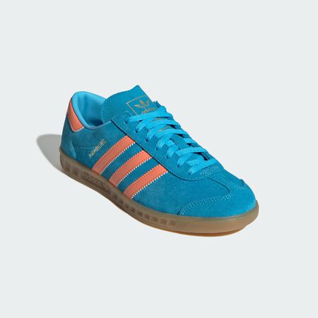 ADIDAS ORIGINALS Hamburg Shoes Sky Rush / Semi Coral / Gold Metallic UNISEX
