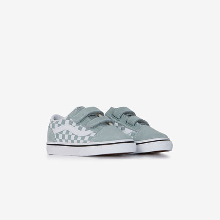 VANS old skool OLD SKOOL V CHECKERBOARD SKY BLUE BABIES