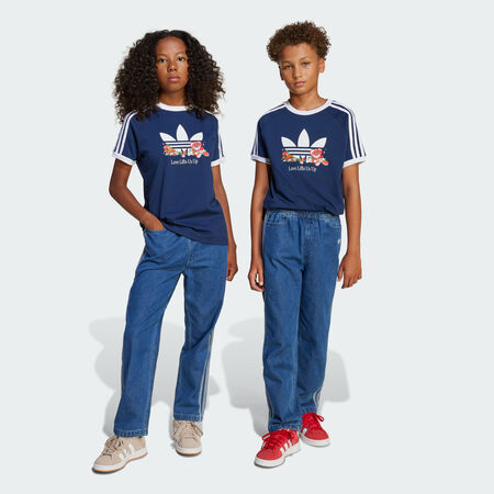ADIDAS ORIGINALS Denim Pants Kids Medium Blue Denim JUNIOR