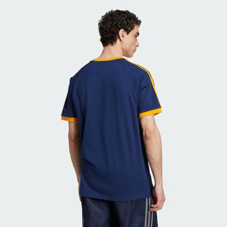 ADIDAS ORIGINALS Adicolor Classics 3-Stripes Tee Night Indigo / Crew Orange MEN
