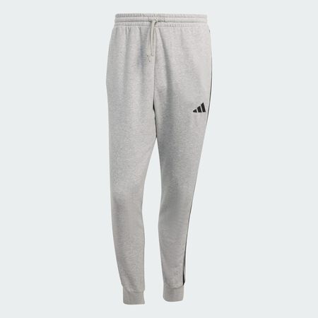 ADIDAS ORIGINALS Essential 3-Stripes French Terry Pants Medium Grey Heather / Black MEN