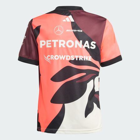 ADIDAS PERFORMANCE Mercedes - AMG Petronas Formula One Team Driver Jersey Replica Summer Pack Kids Aurora Ruby / Turbo / Off White TODDLERS