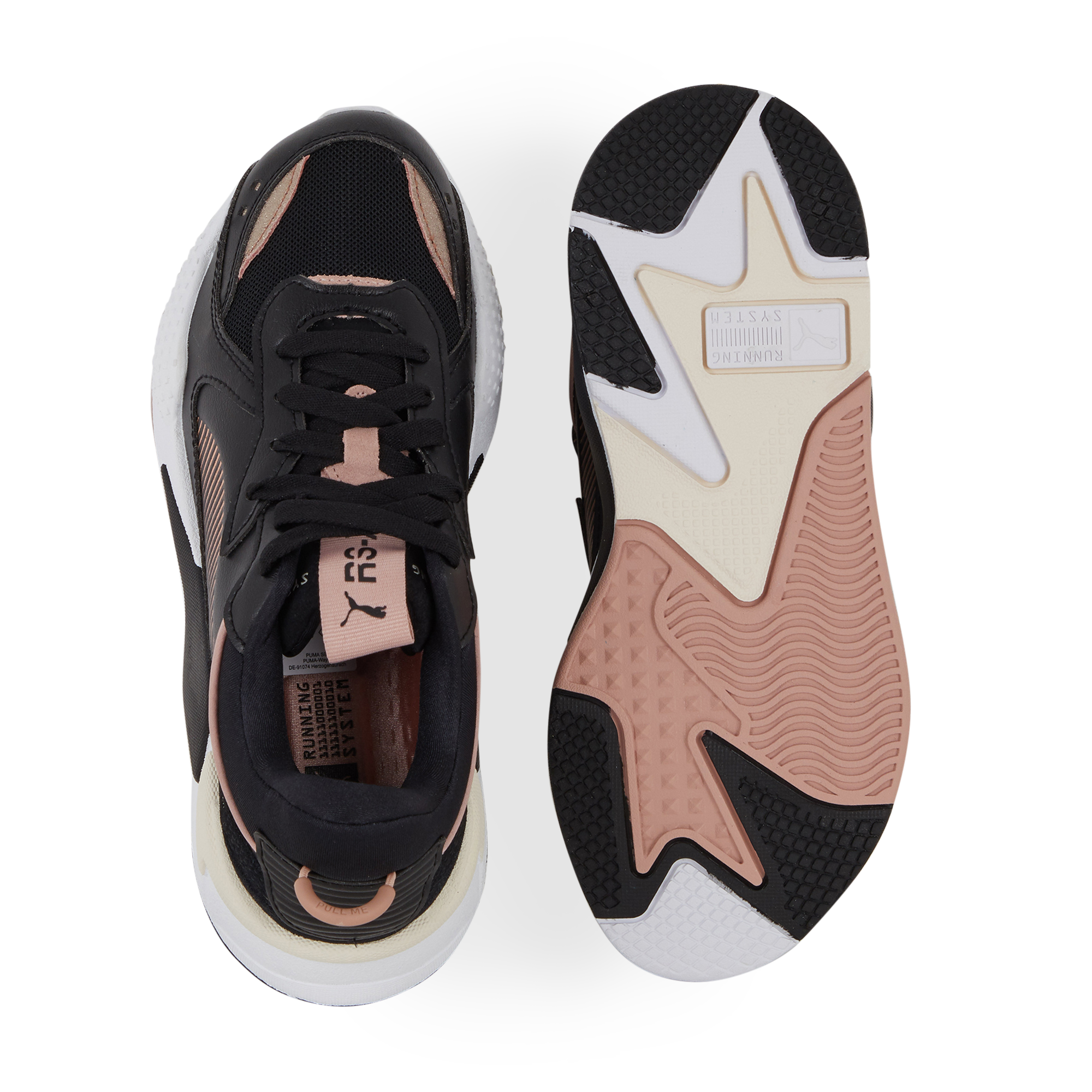 puma rsx black gold