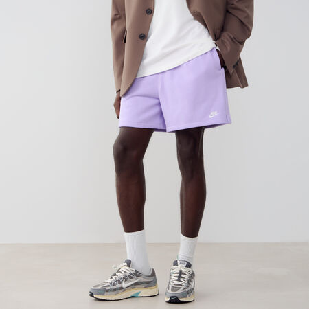 SHORT CLUB FLEECE FLOW : VIOLET/BLANC
