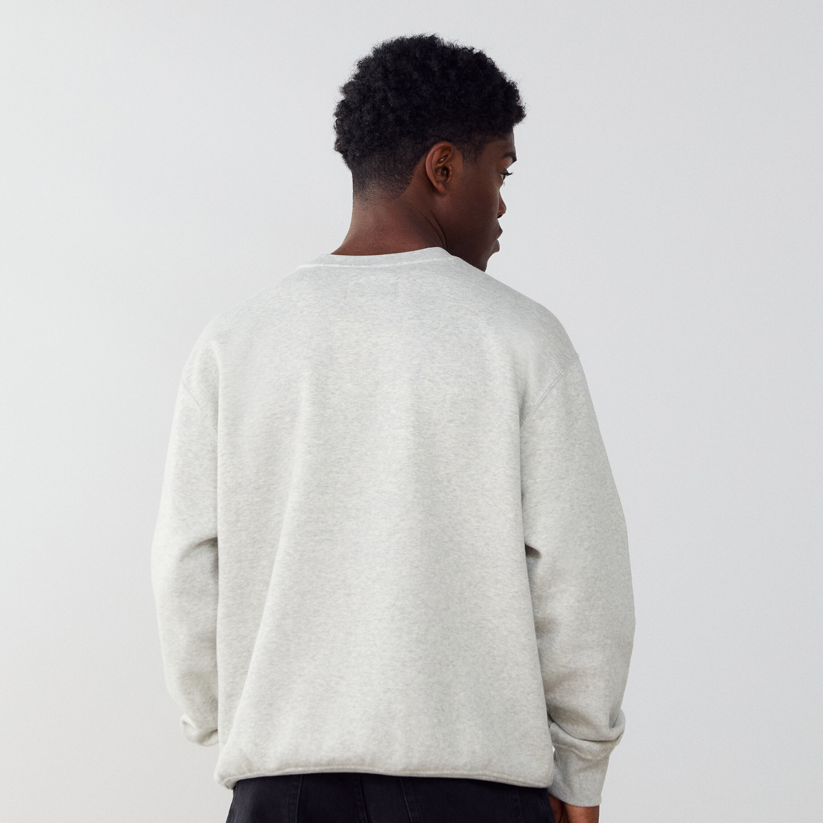 Sweat Crew Brooklyn  Gris/blanc