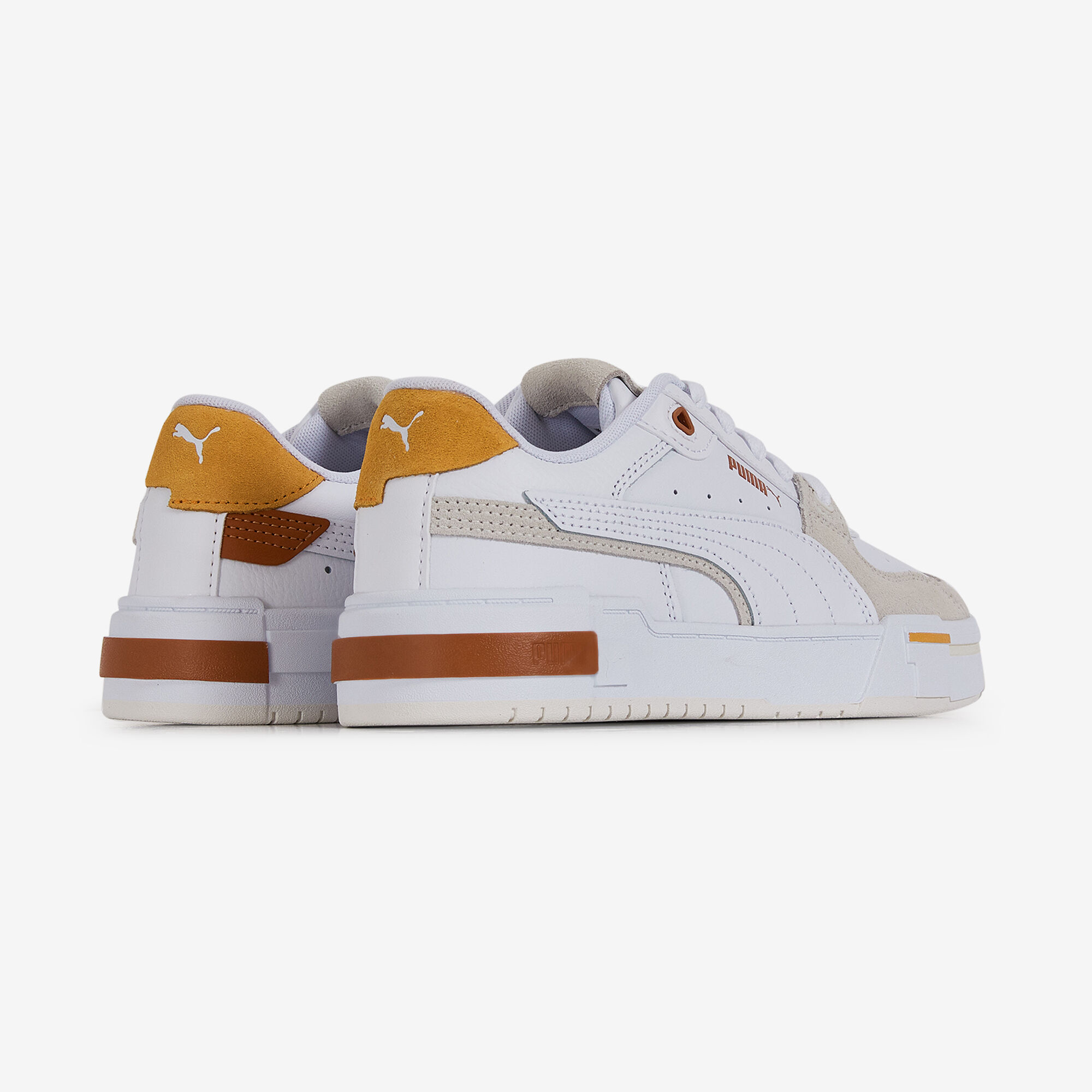 Puma blanche et orange deals