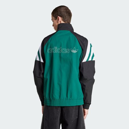 ADIDAS ORIGINALS JACKET FZ TRACKTOP VERT/NOIR HOMME