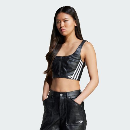 ADIDAS ORIGINALS Haut matière synthétique Adilenium Season 3 Vintage Black FEMME