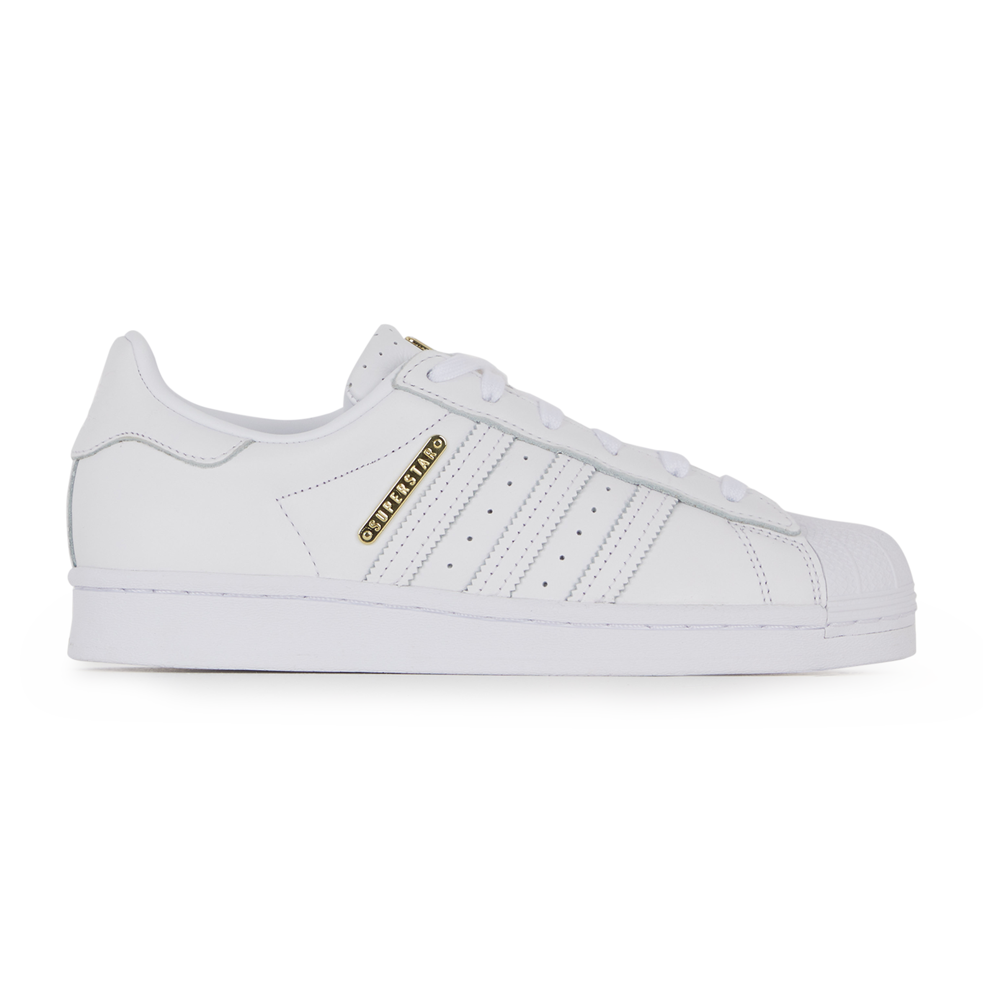 adidas superstar blanche et or