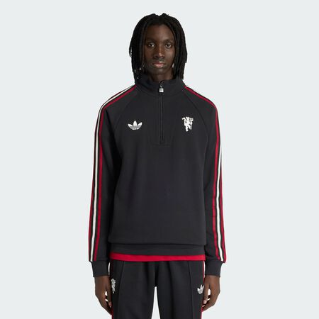 ADIDAS PERFORMANCE Haut demi-zip Manchester United Originals Black HOMME