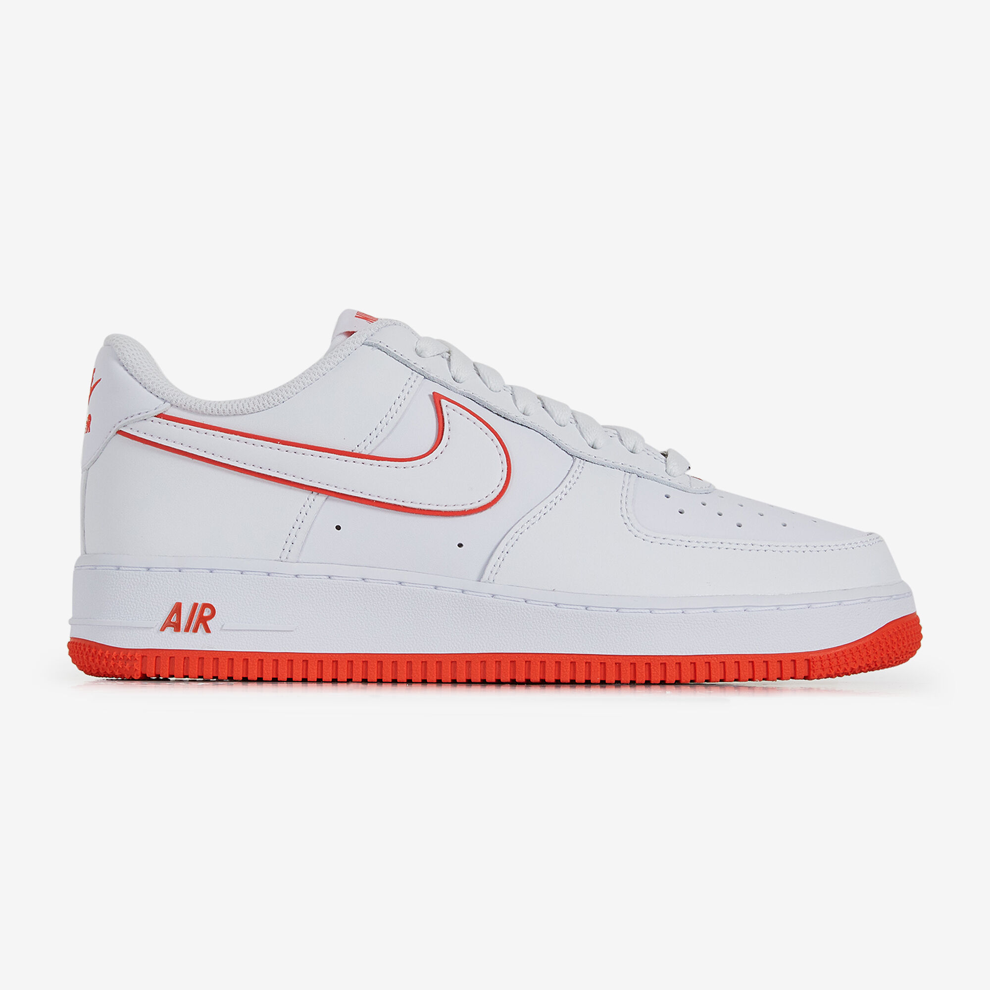 Air force 1 low white and red mens discount