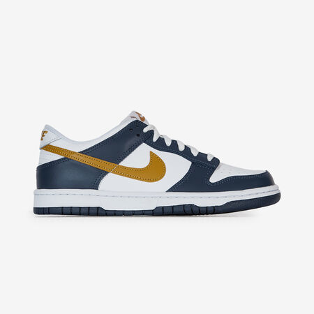 NIKE dunk DUNK LOW WHITE/NAVY BLUE JUNIOR