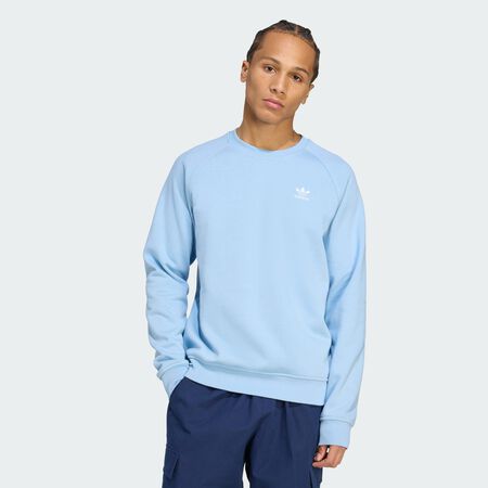 Trefoil Essentials Crew Sweatshirt : Ash Blue
