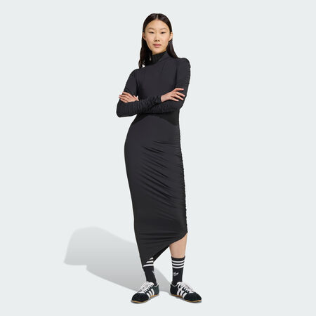 ADIDAS ORIGINALS Maxi robe froncée Black FEMME