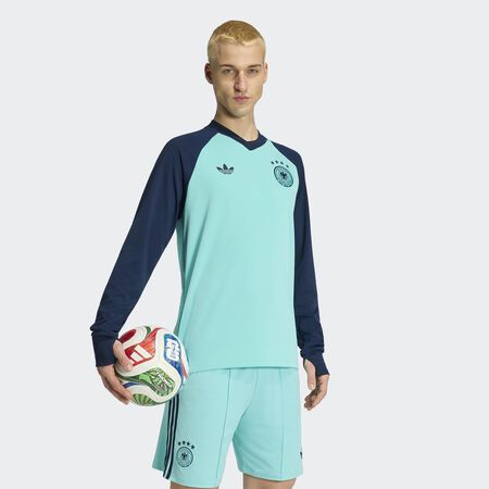 ADIDAS PERFORMANCE Haut chaud pr&eacute;-match Ext&eacute;rieur Allemagne&nbsp;26 Flash Aqua HOMME