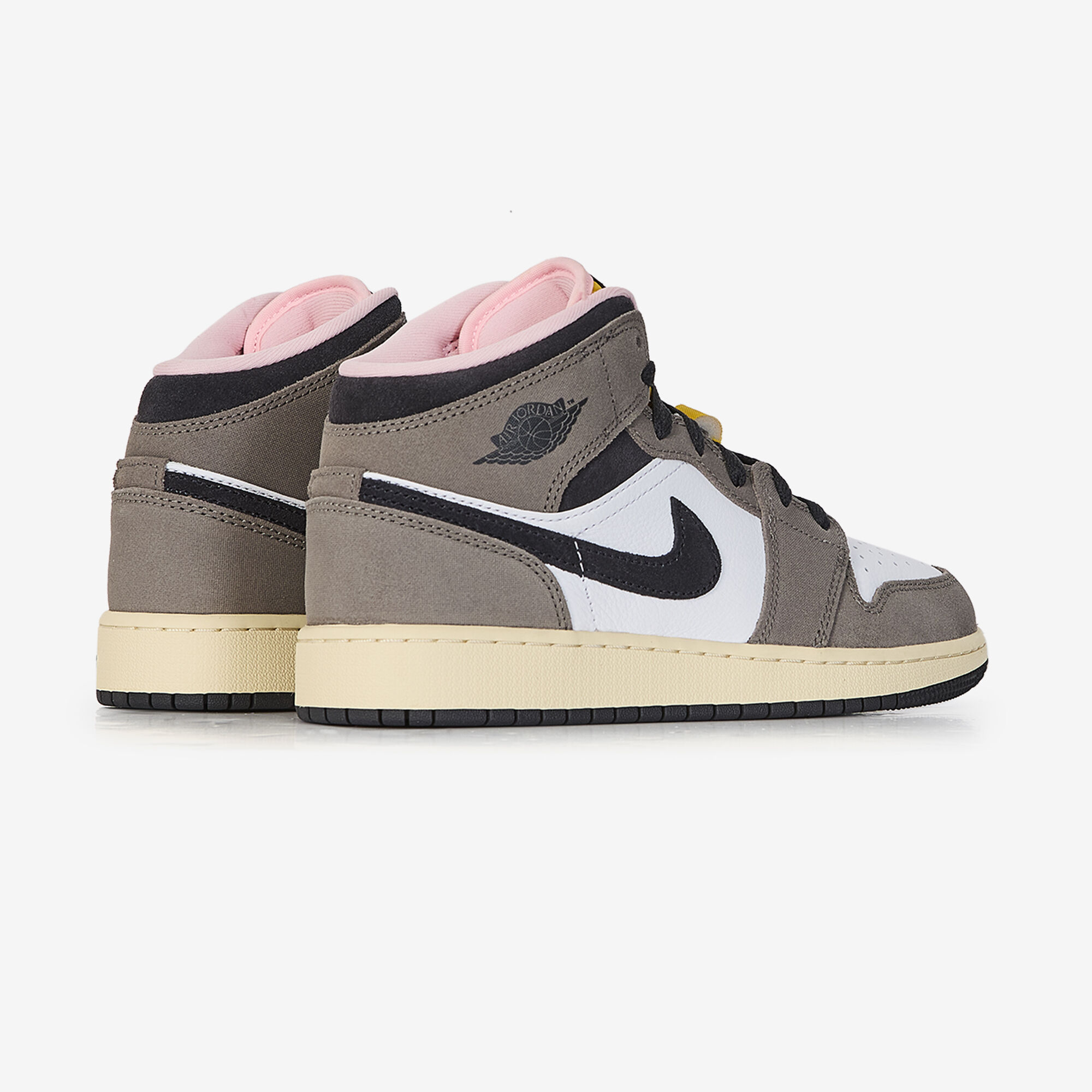 Air Jordan 1 Mid  Kaki/blanc