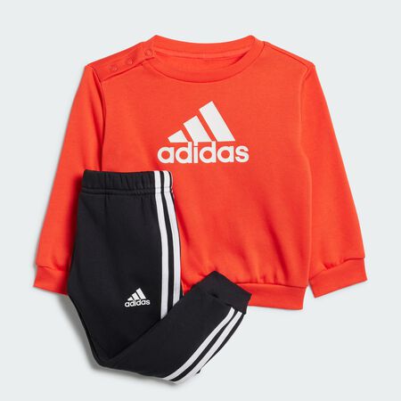 ADIDAS SPORTSWEAR Badge of Sport Jogger Set Bright Red / White TODDLERS