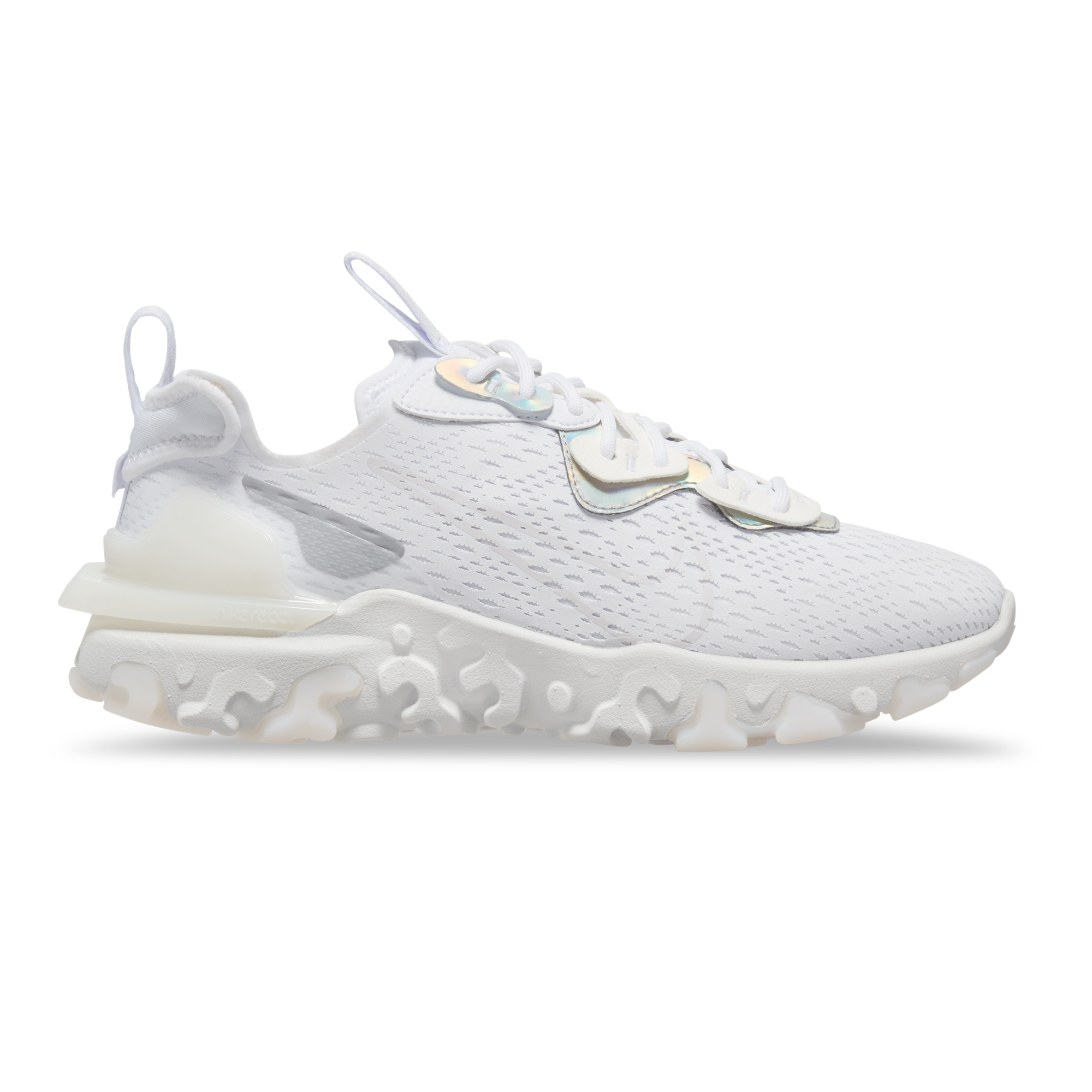 nike react blanche argent
