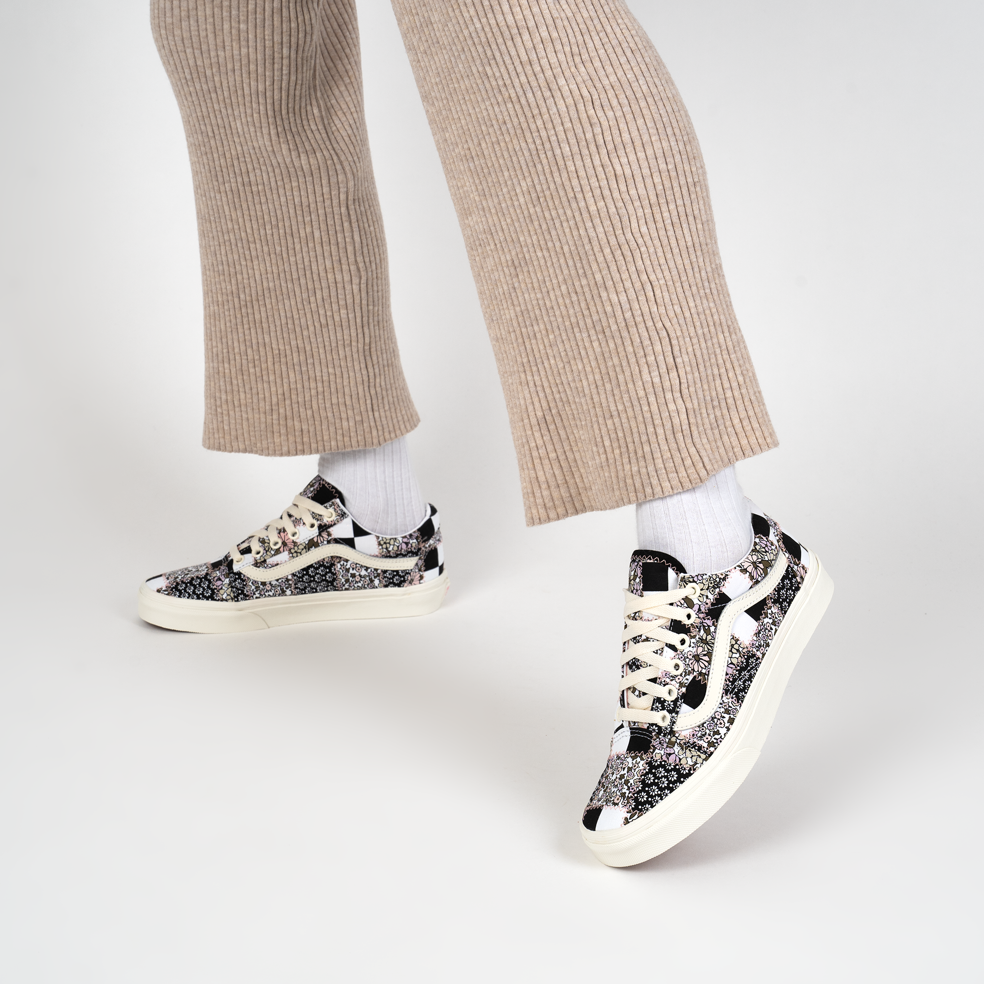 vans floral patchwork