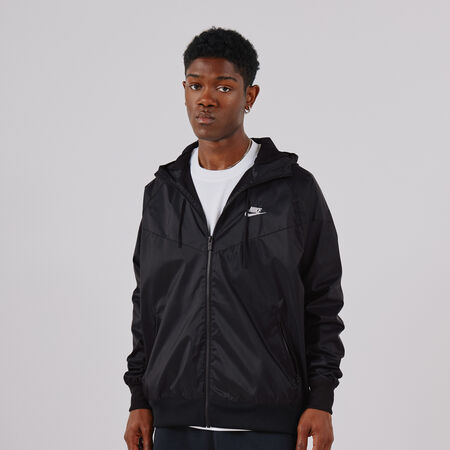 NIKE JACKET WINDRUNNER BLACK/WHITE MEN