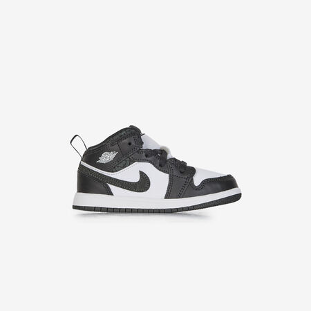 JORDAN AIR JORDAN 1 MID BLANC/NOIR BÉBÉ